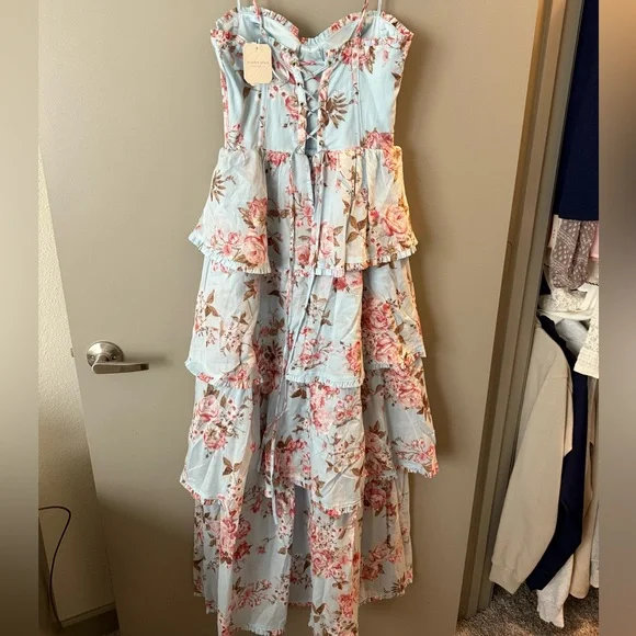 Altar’d State Floral Ruffle Tiered Maxi Dress - Picture 4 of 5